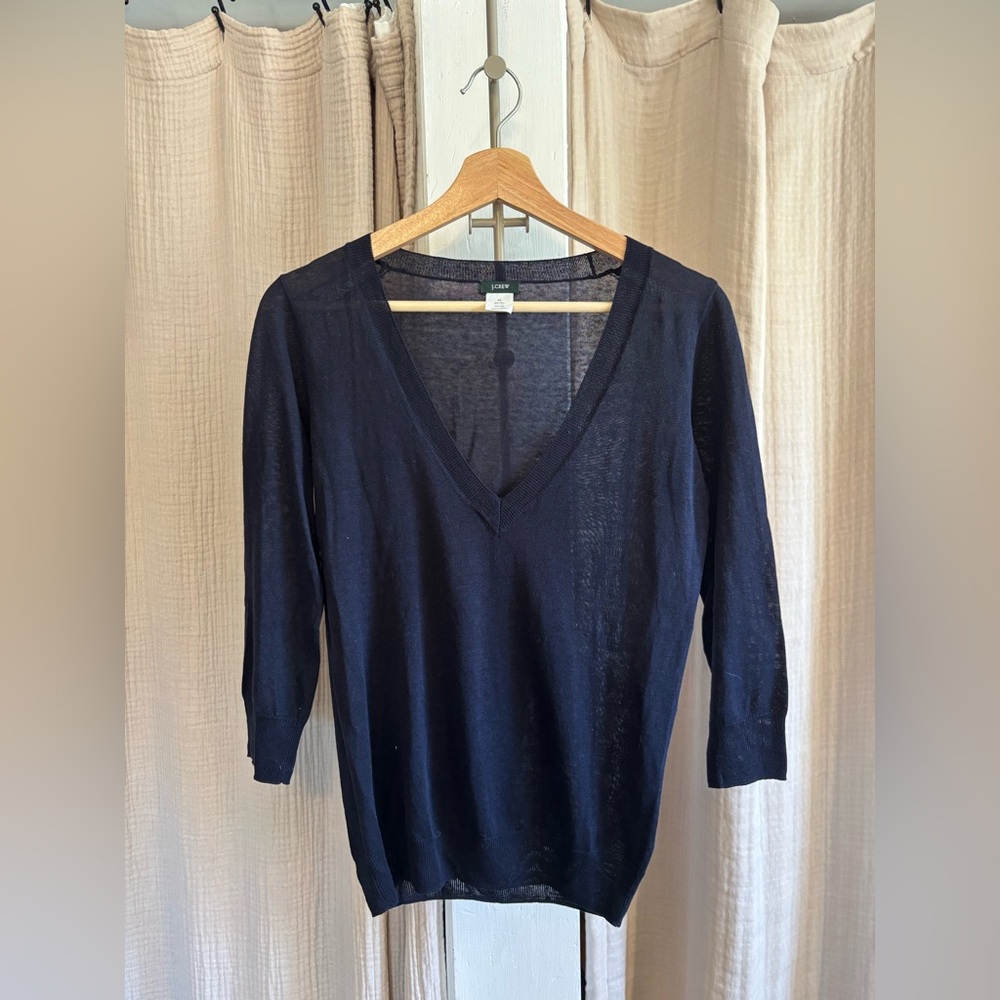 J. Crew Linen and Silk Sweater- XS